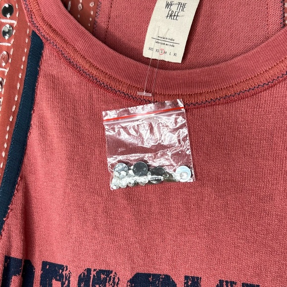 Free People We The Free Summer Nights Brooklyn Tee, size S NWT - Picture 4 of 5